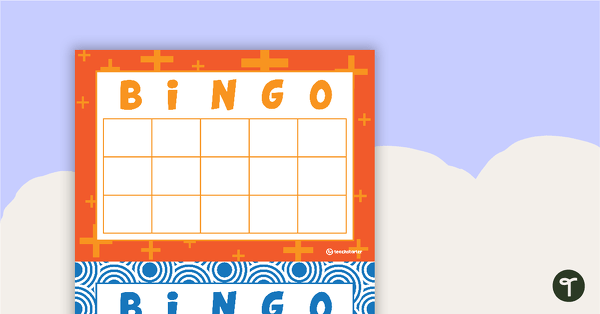 Image of Blank Bingo Cards (No Free Space)