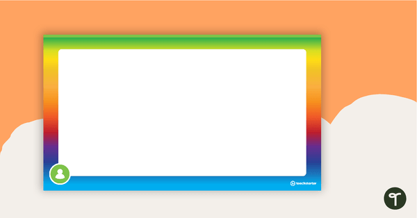 Rainbow – PowerPoint Template teaching resource