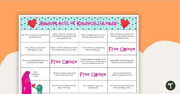 Image of Random Acts of Kindness Calendar