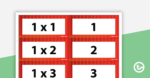 Go to Multiplication and Division Fact Matchup Cards - Multiples of 1 teaching resource