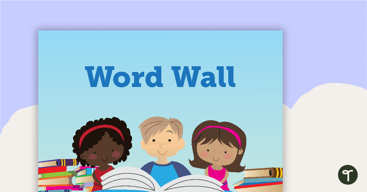 Books - Word Wall Template teaching resource