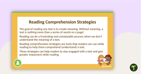 Reading Comprehension Strategies PowerPoint – Making Connections teaching resource