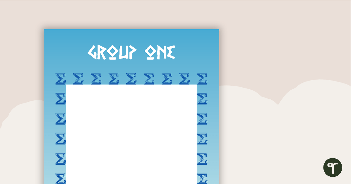 Greece - Grouping Posters teaching resource