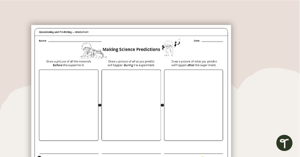 Preview image for Making Science Predictions - Worksheet - teaching resource
