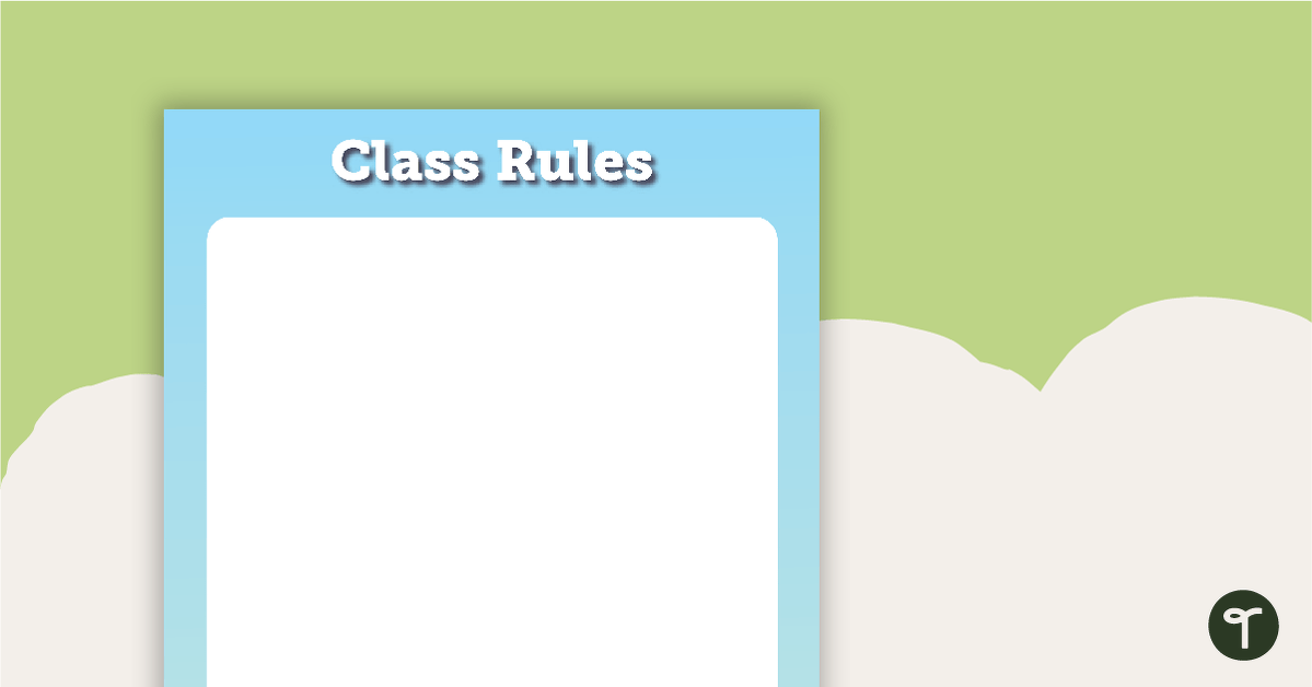 Books - Class Rules teaching resource
