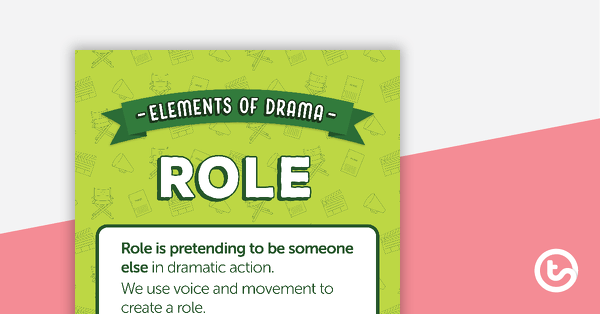 Preview image for Role - Elements of Drama Poster - teaching resource