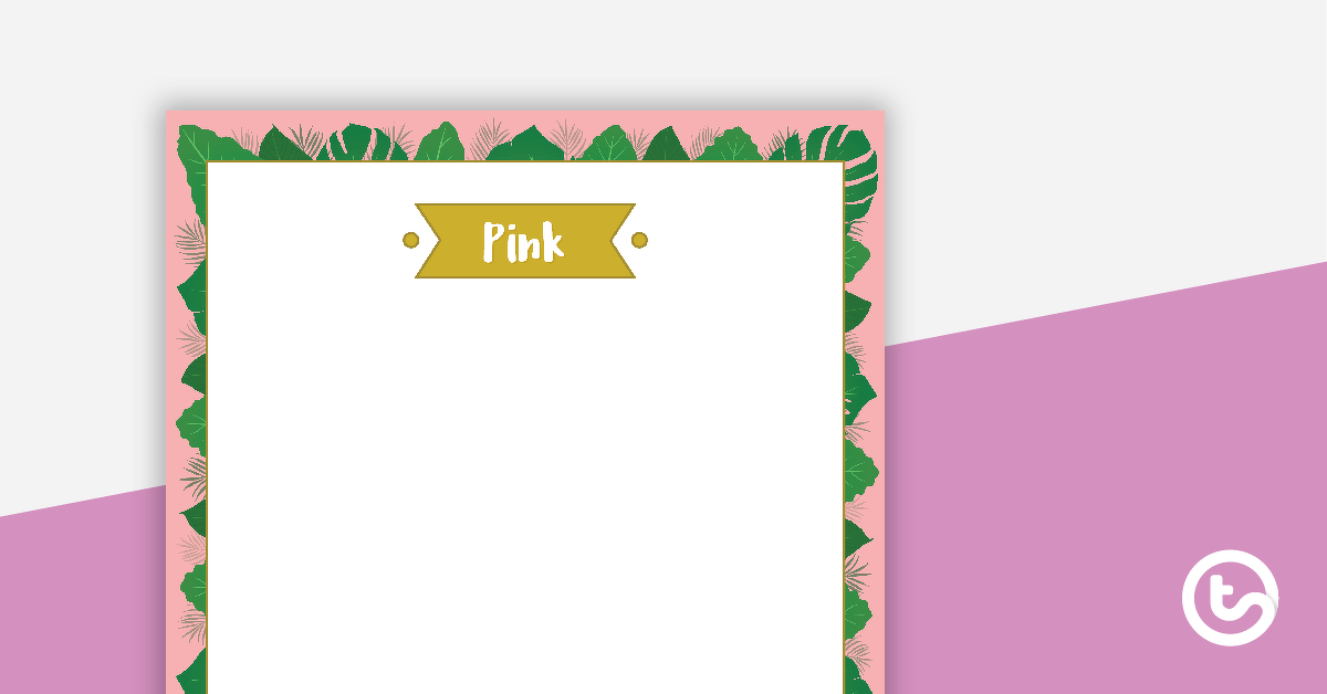 Lush Leaves - Group Posters teaching resource