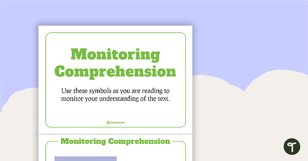 Preview image for Monitoring Comprehension Symbols Display Posters - teaching resource