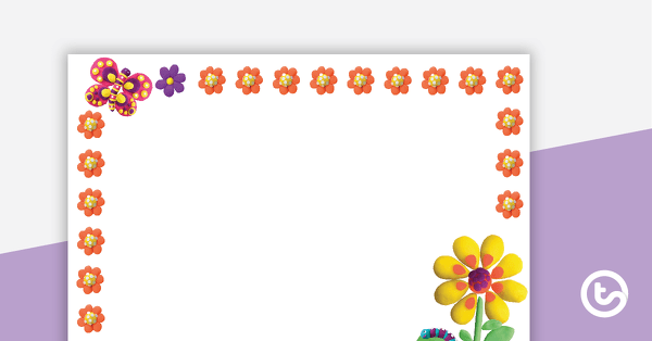 Preview image for Playdough - Landscape Page Border - teaching resource