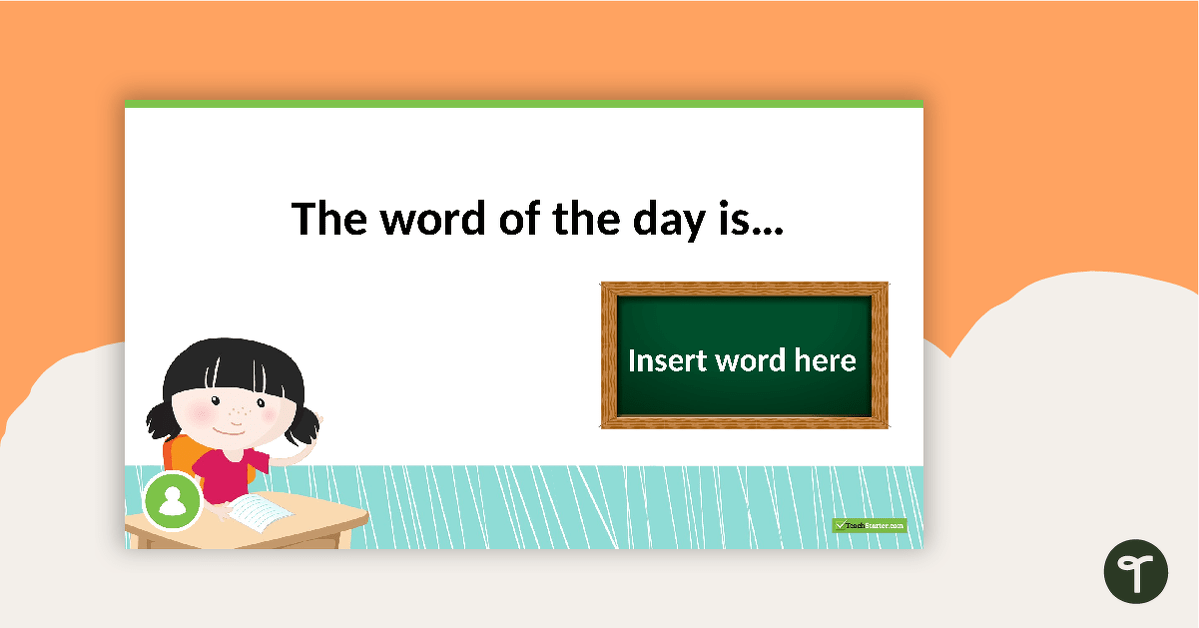 Word Of The Day Warm-Up PowerPoint teaching resource