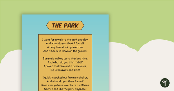 Go to The Park (Poem) - Sequencing Activity teaching resource