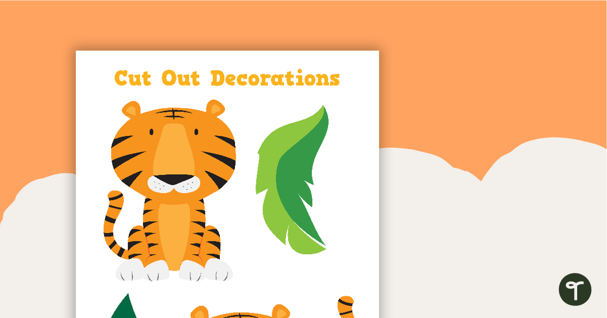 Terrific Tigers - Cut Out Decorations teaching resource