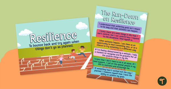 Resilience Poster teaching resource
