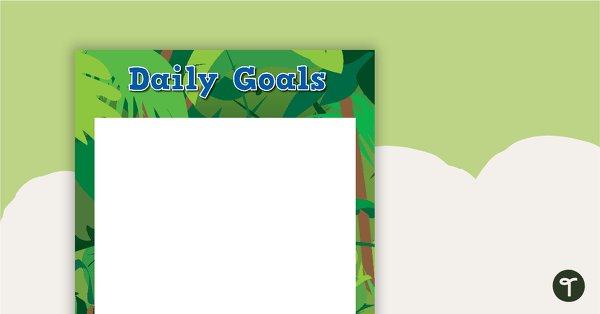 Go to Terrific Tigers - Daily Goals teaching resource