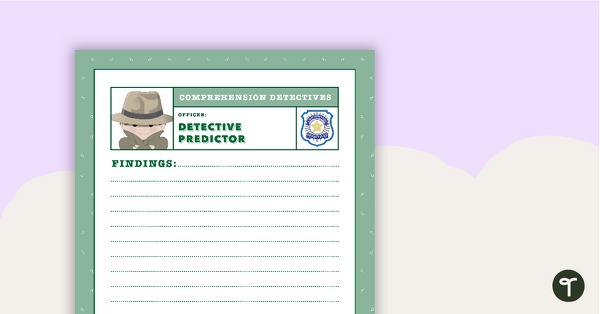Go to Reading Detectives Worksheets teaching resource