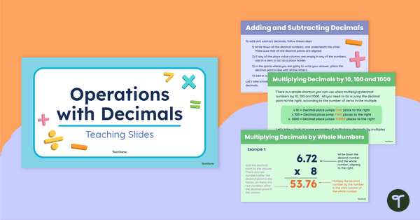 Go to Operations With Decimals PowerPoint teaching resource