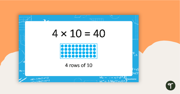 Multiplication Facts PowerPoint - Ten Times Tables teaching resource