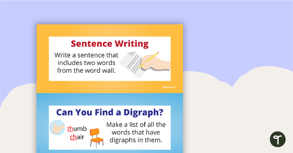 Preview image for Word Wall Task Cards - teaching resource