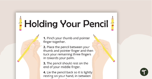 Image of Holding Your Pencil Poster