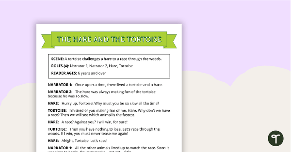 Go to Comprehension - Hare and The Tortoise teaching resource