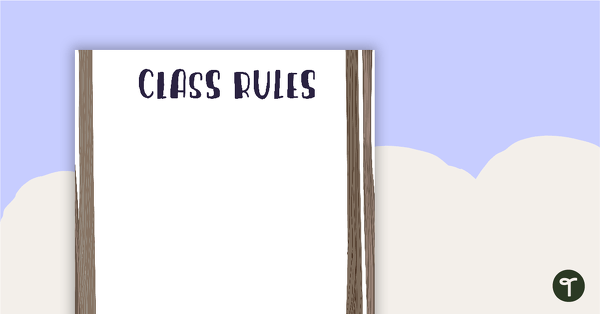 Go to Woodland Tales - Class Rules teaching resource