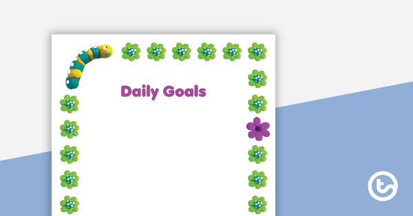 Preview image for Playdough - Daily Goals - teaching resource
