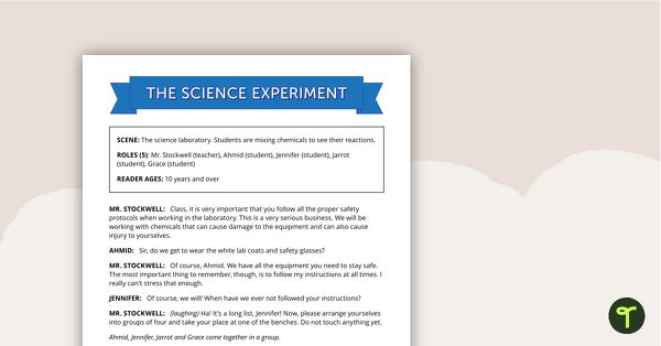 Go to Comprehension - Science Experiment teaching resource