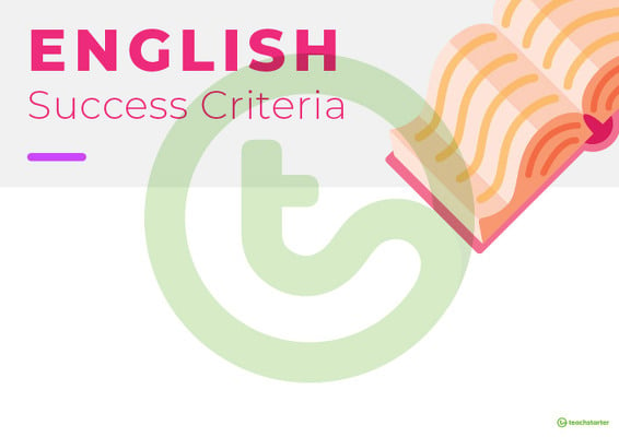 KLA Success Criteria Posters teaching resource