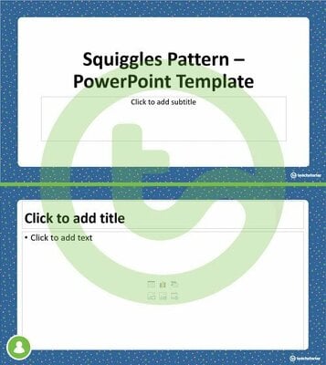 Go to Squiggles Pattern – PowerPoint Template teaching resource