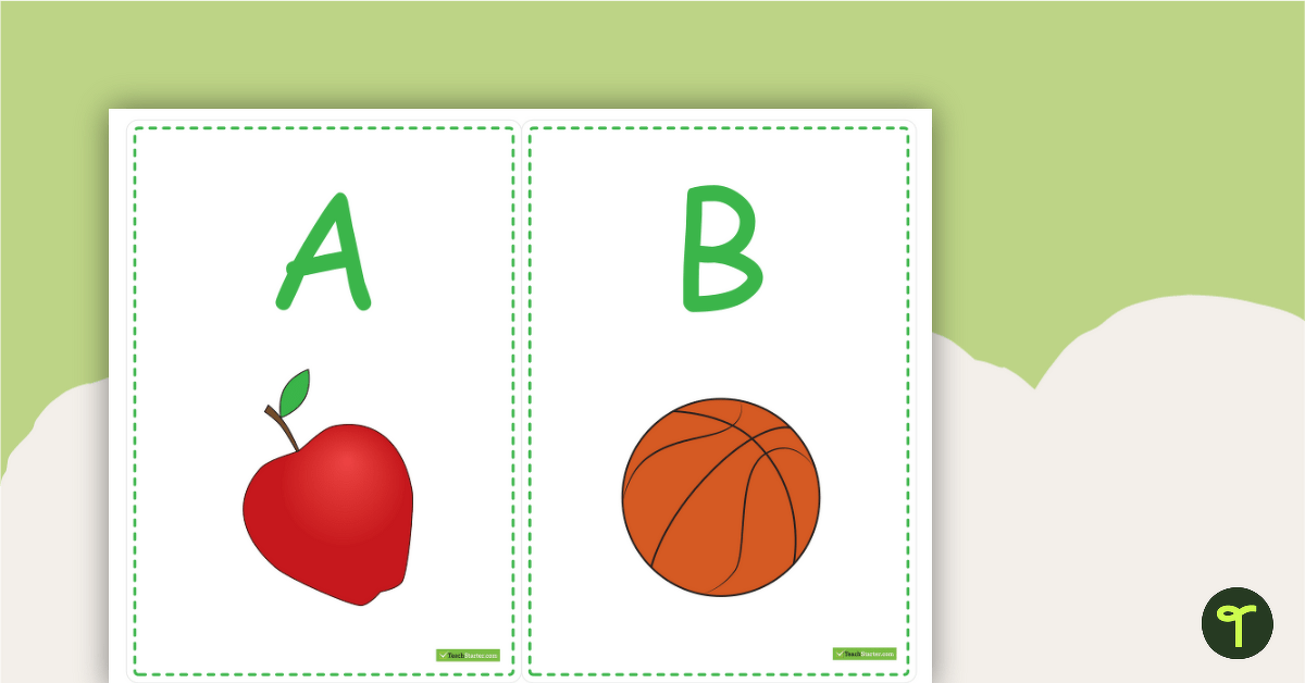 A-Z Picture Flashcards (Upper Case) teaching resource