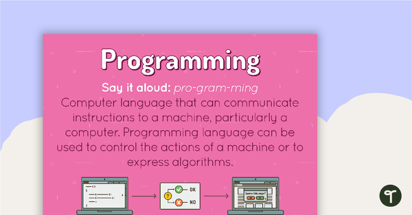 Preview image for Programming Poster - teaching resource