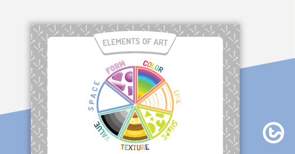 Visual Art Elements Poster Pack teaching resource
