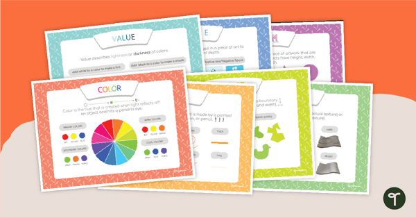 Preview image for Visual Art Elements Poster Pack - teaching resource