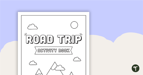 Go to Road Trip Activity Book Cover Page teaching resource