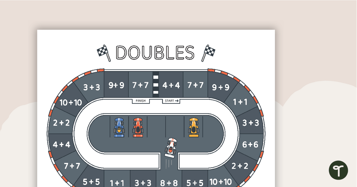 Doubles - Number Facts Board Game teaching resource