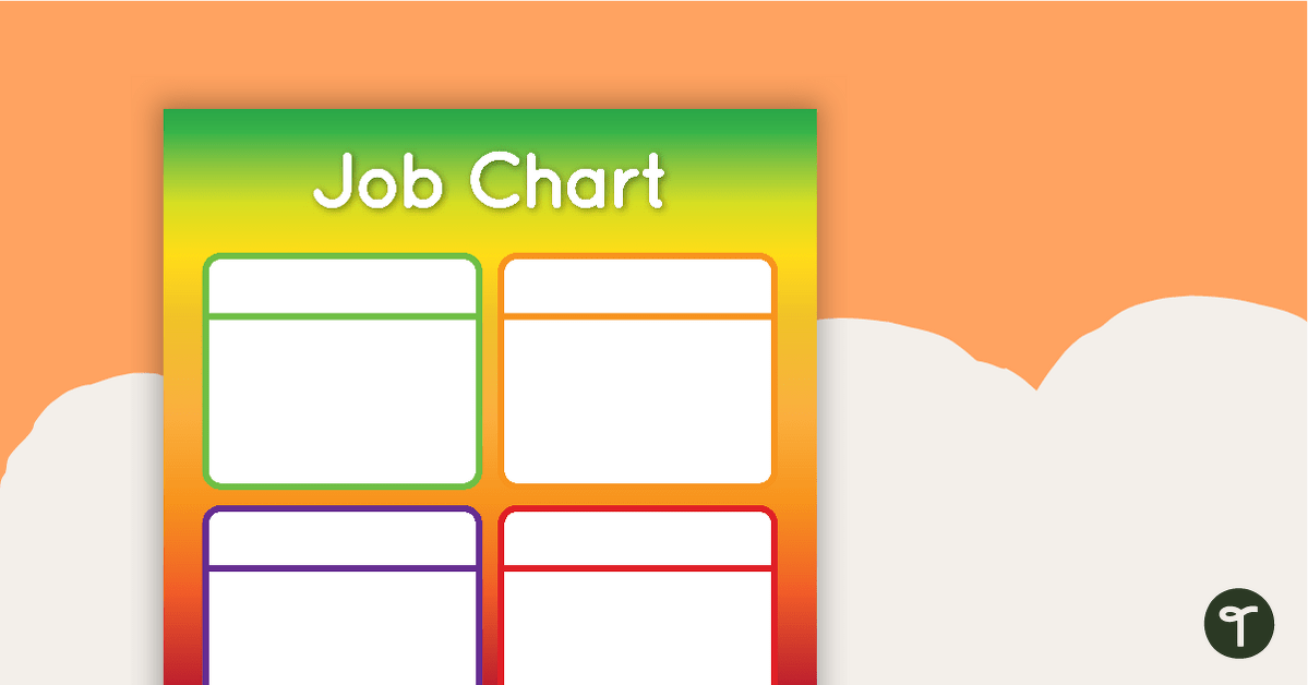 Rainbow - Job Chart teaching resource
