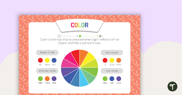 Preview image for Color Art Element Poster - teaching resource