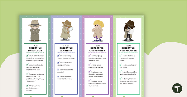 Preview image for Reading Detectives Bookmarks - teaching resource