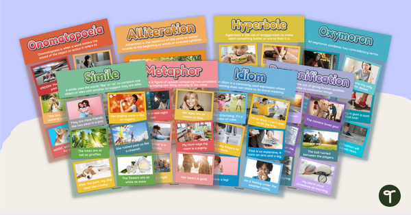 Figurative Language Poster Pack teaching resource