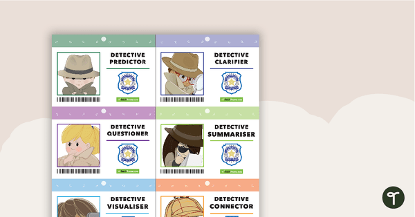 Preview image for Reading Detectives Name Tags - teaching resource