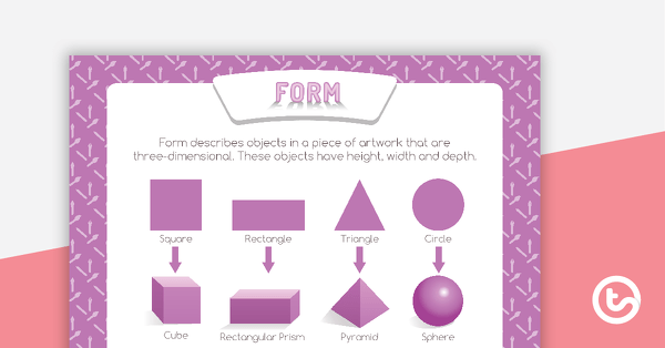 Preview image for Form Art Element Poster - teaching resource