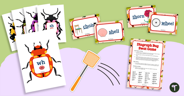 Go to Digraph Bug Swatting Game teaching resource