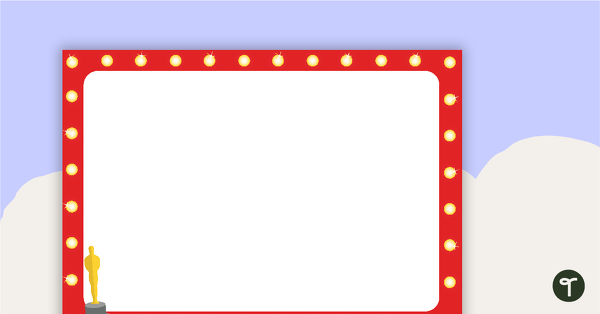 Go to Hollywood - Landscape Page Border teaching resource