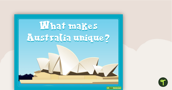 What Makes Australia Unique Word Wall Vocabulary teaching resource