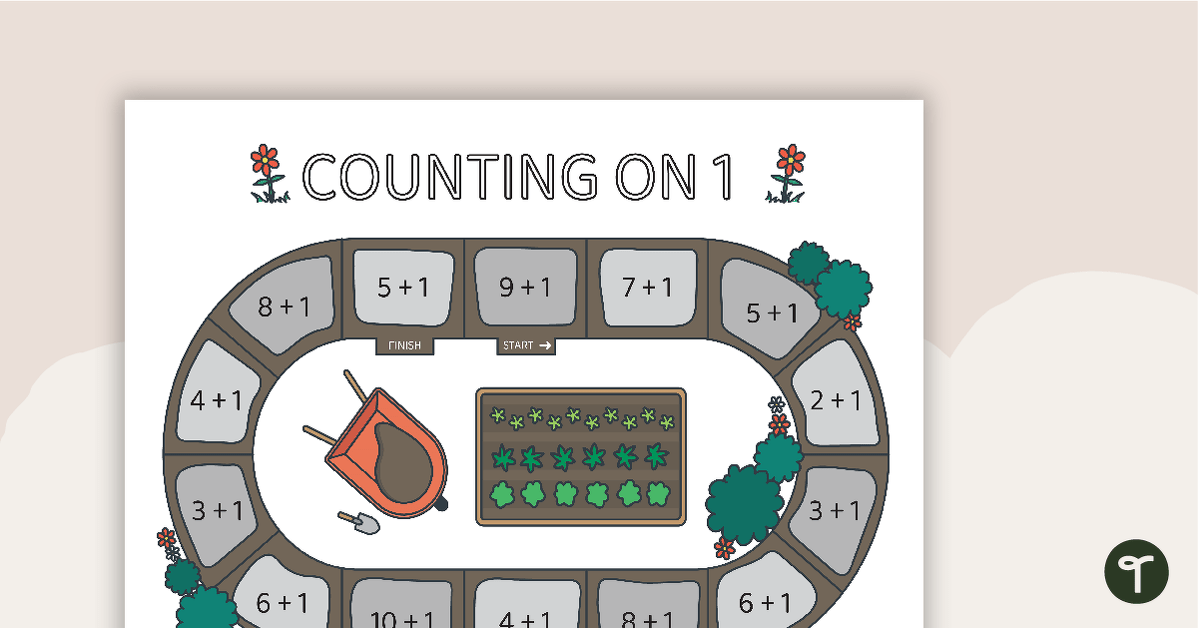 Counting On 1 - Number Facts Board Game teaching resource