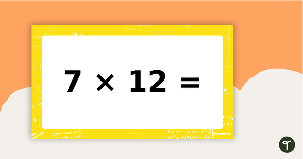 Preview image for Multiplication Facts PowerPoint - Twelve Times Tables - teaching resource