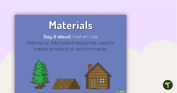 Preview image for Materials Poster - teaching resource