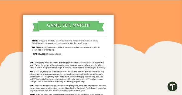 Preview image for Comprehension - Game, Set, Match! - teaching resource
