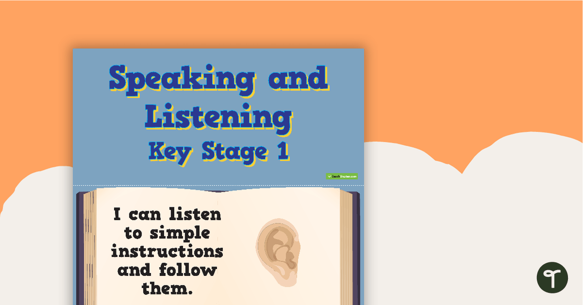 'I Can' Statements - Speaking and Listening (Key Stage 1) teaching resource