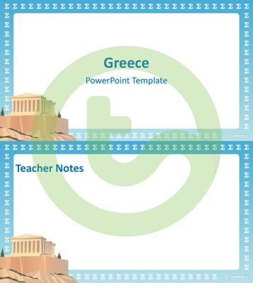Go to Greece - PowerPoint Template teaching resource